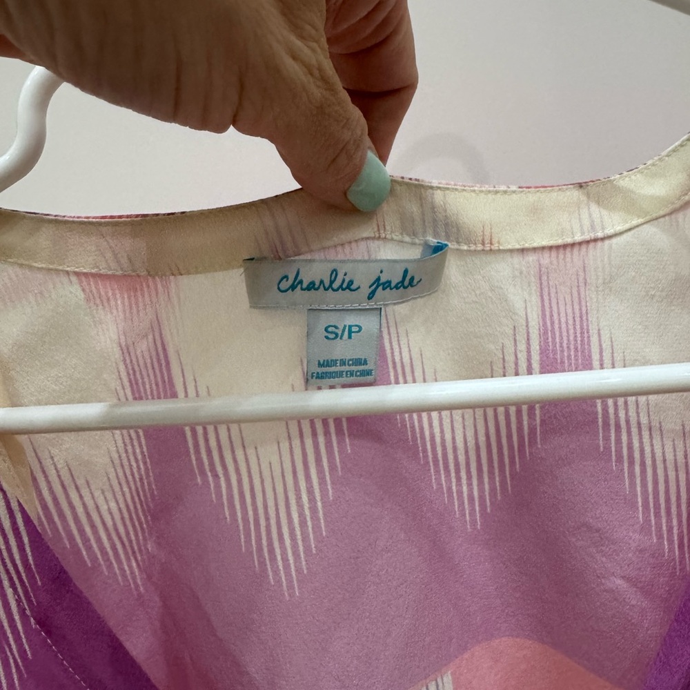 Women's Tie-Dye Dress in Purple and Pink - Picture 3 of 3